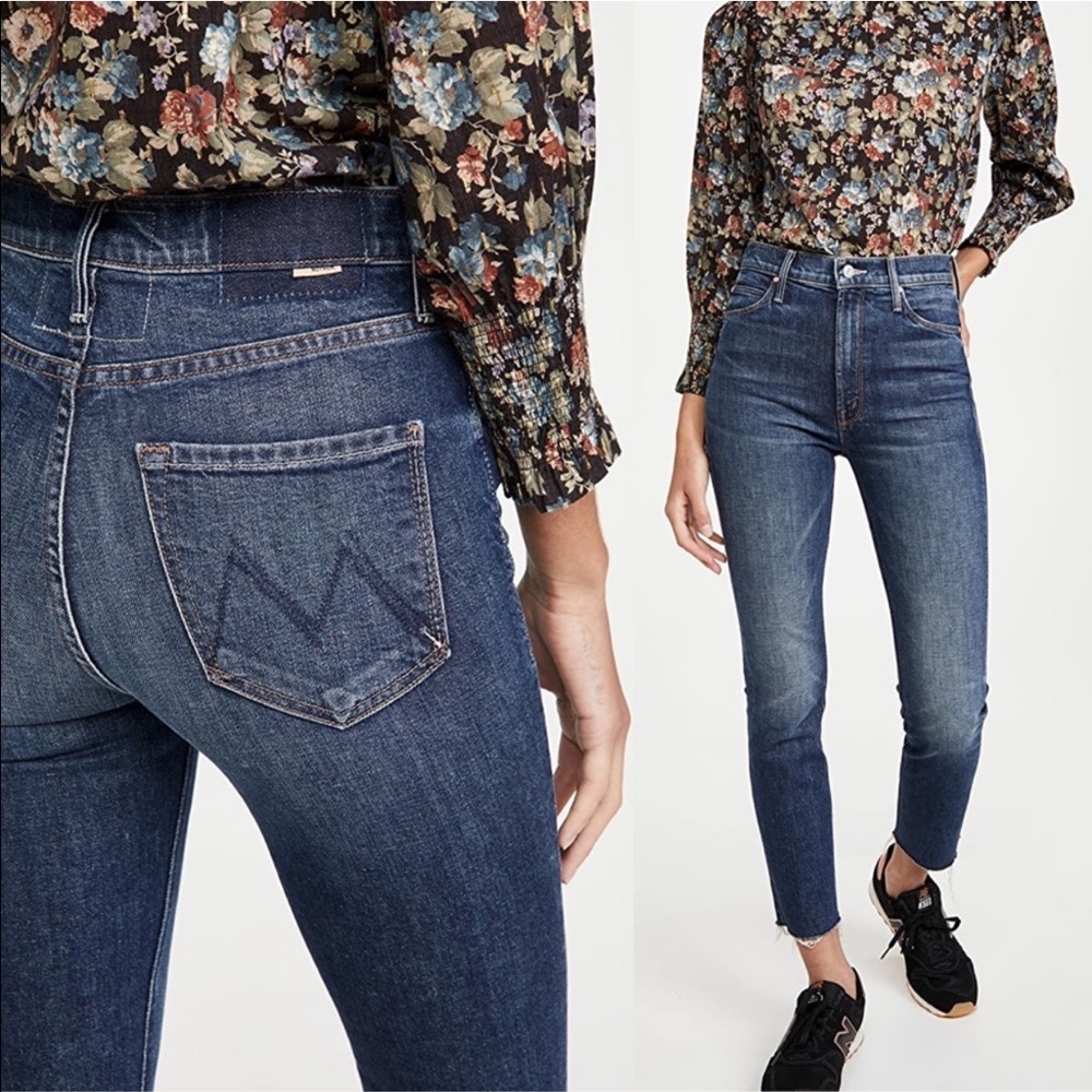 MOTHER Superior The Dazzler Ankle Fray Jeans in Painfully Obvious Size 31